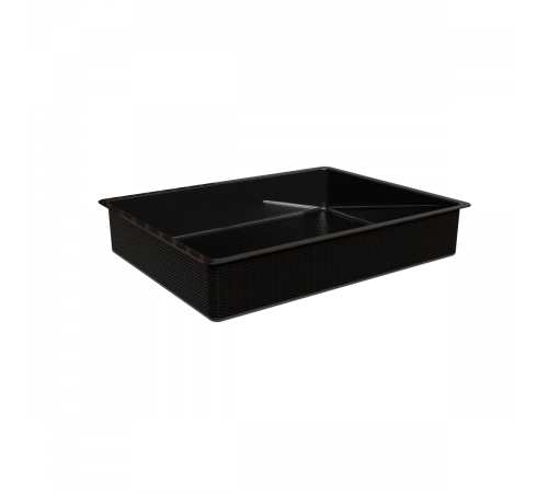 Корзина пластиковая new 540x412x90 GS черная