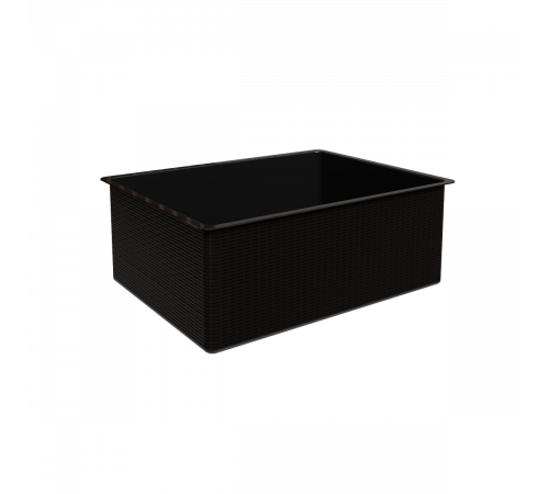Корзина пластиковая new 540x412x190 GS черная