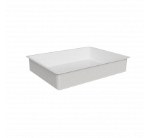 Корзина пластиковая new 540x412x90 GS белая