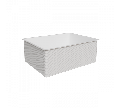 Корзина пластиковая new 540x412x190 GS белая